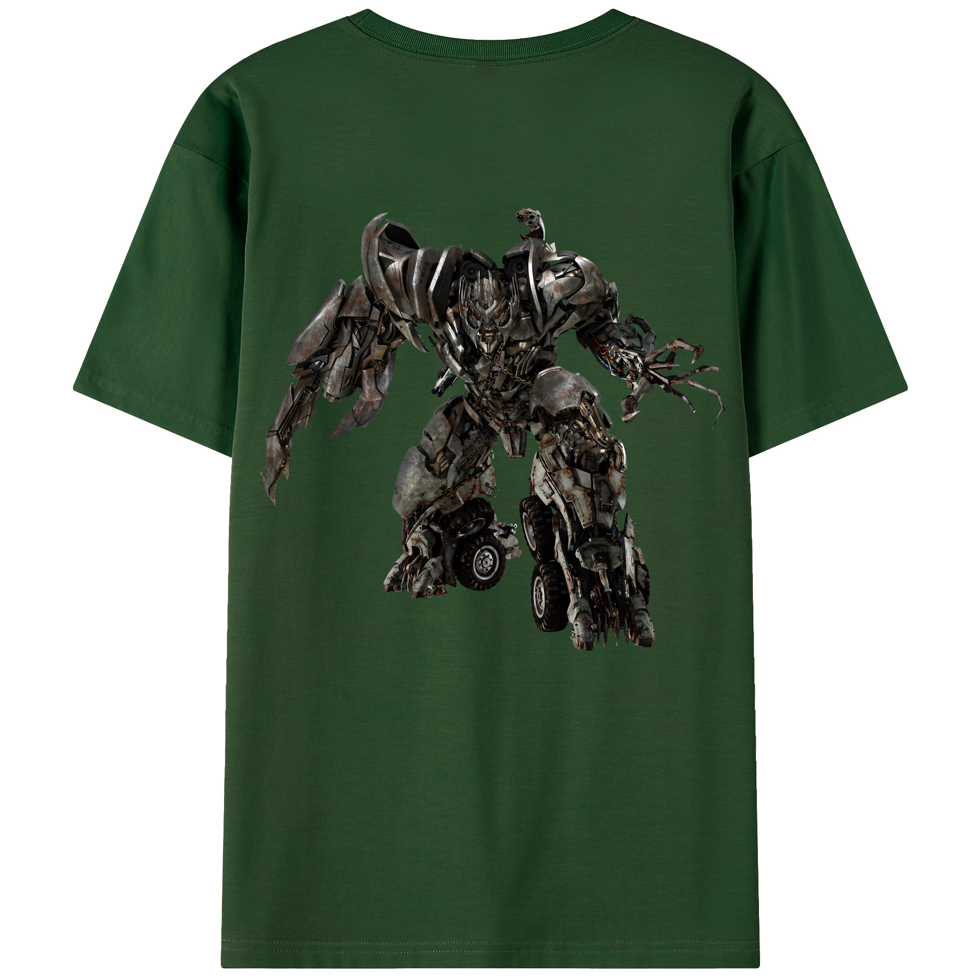 （画像用） Transformers トランスフォーマー 綿100％半袖Tシャツ（背面プリント）